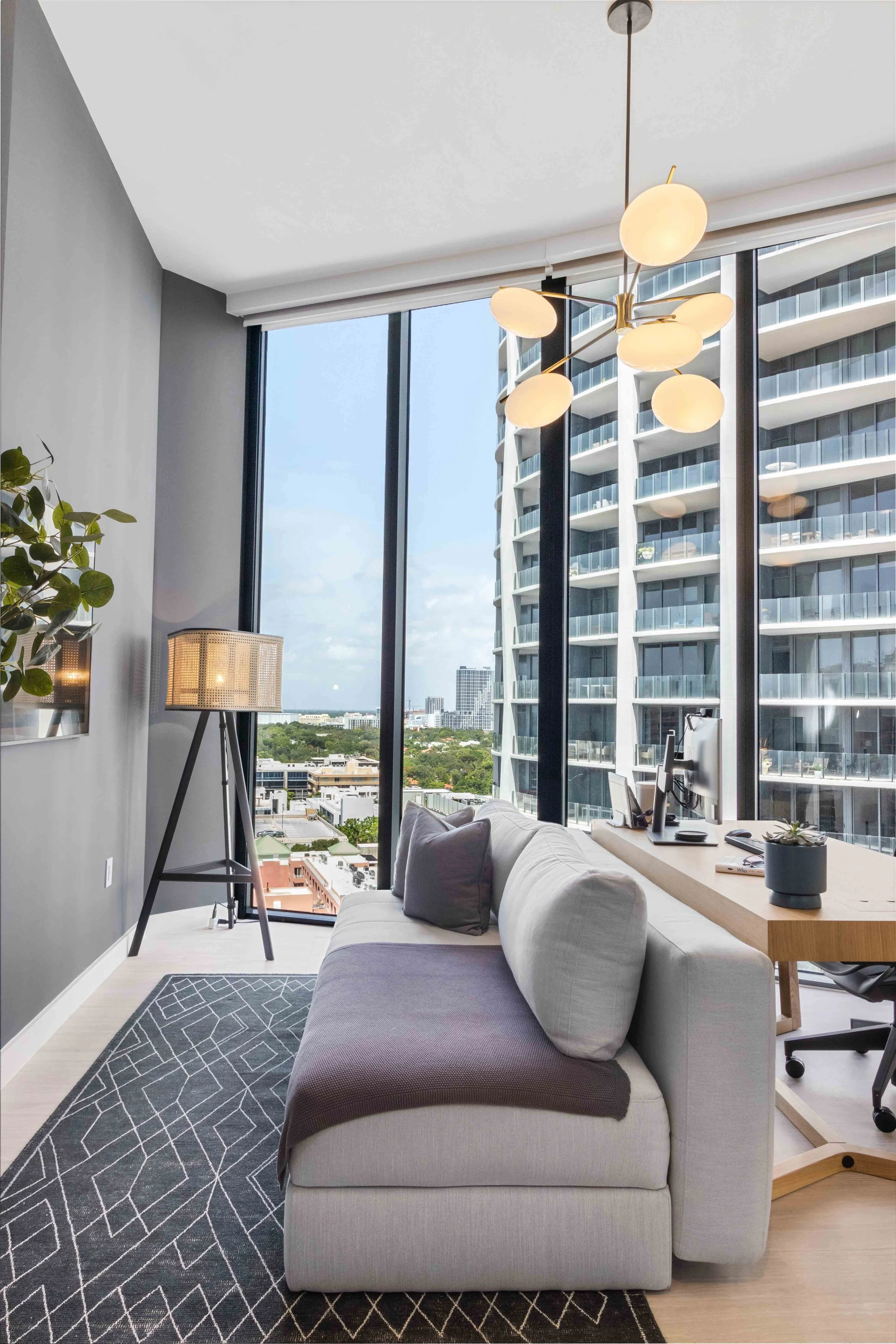 Modern office space - Park Grove Condo - Coastal Contemporary Design - CURATED. Studio