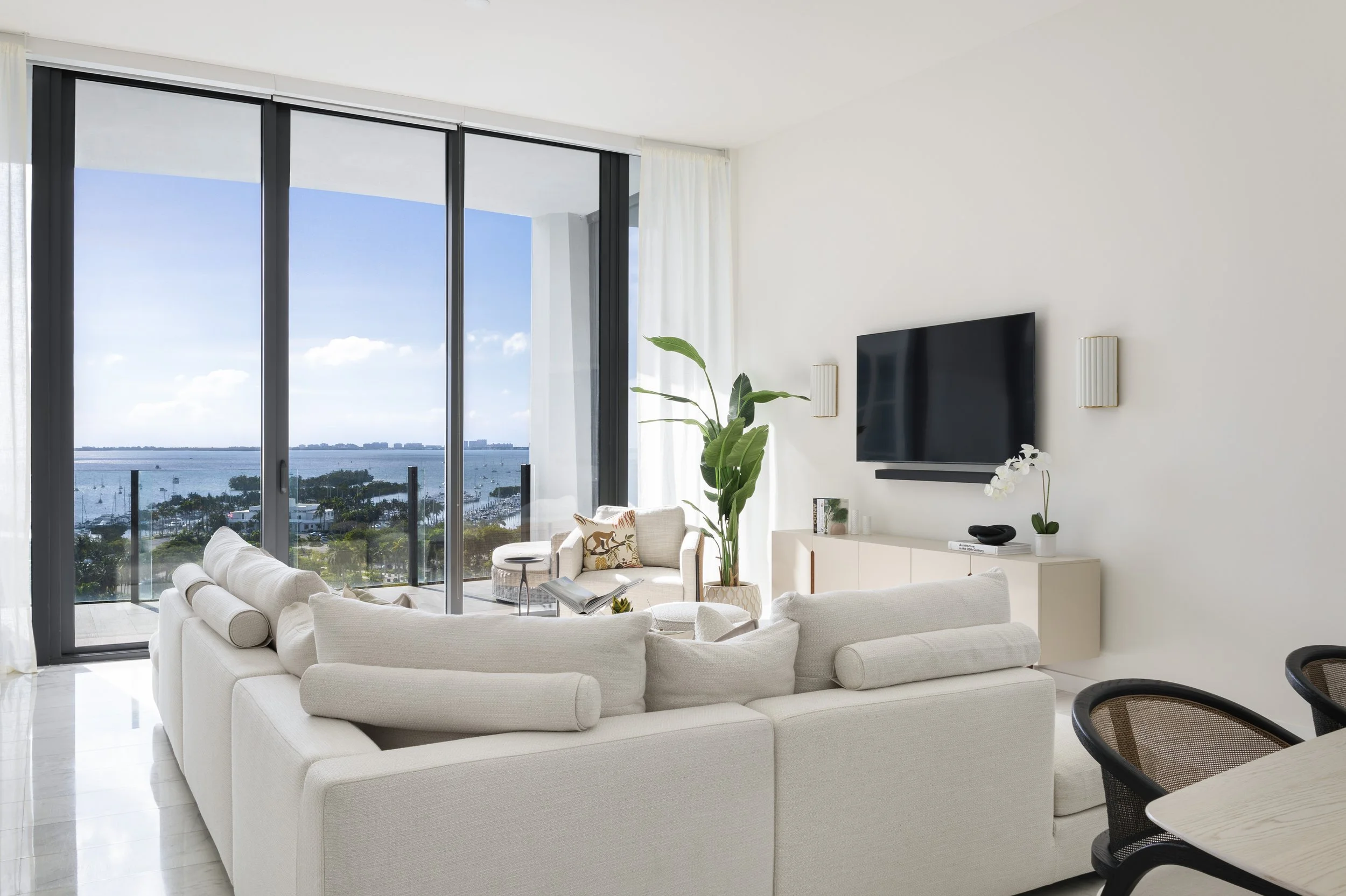 Living area - Two Park Grove - Parisian Inspired Design - CURATED. Studio