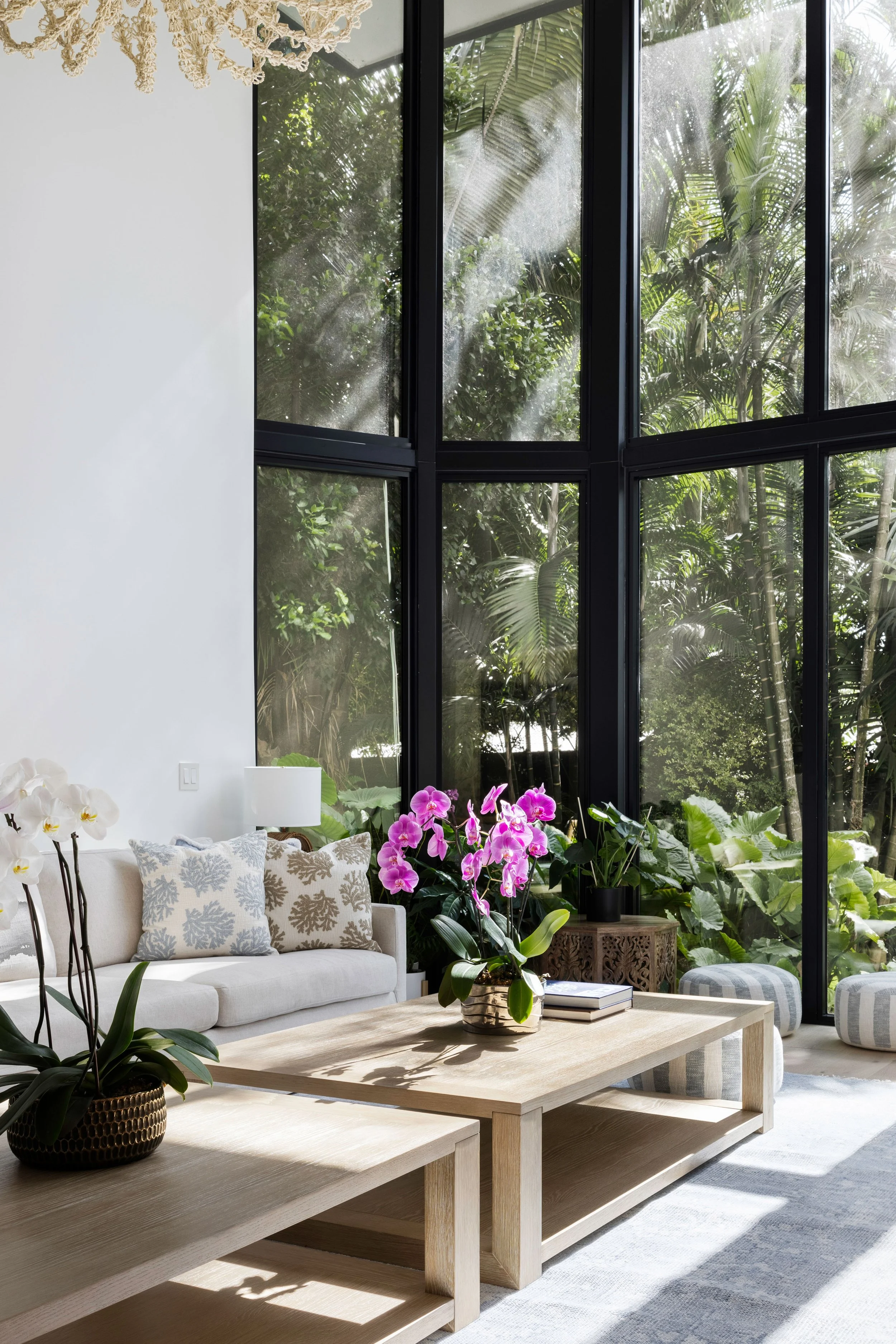 Living Room - Coastal Boho Estate - Coconut Grove - CURATED. Studio