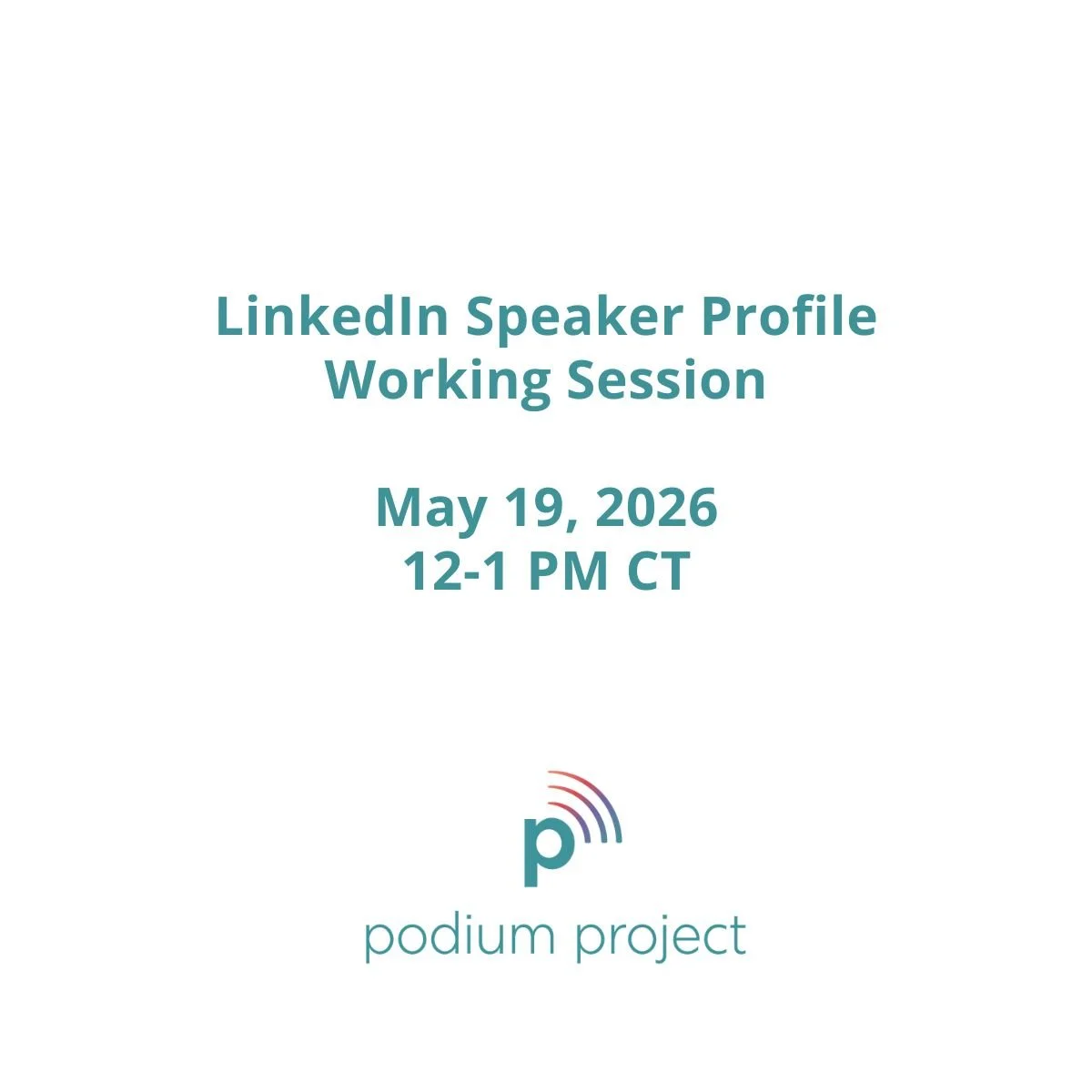 Speaker Profile Lab: Update Your LinkedIn to Get Booked