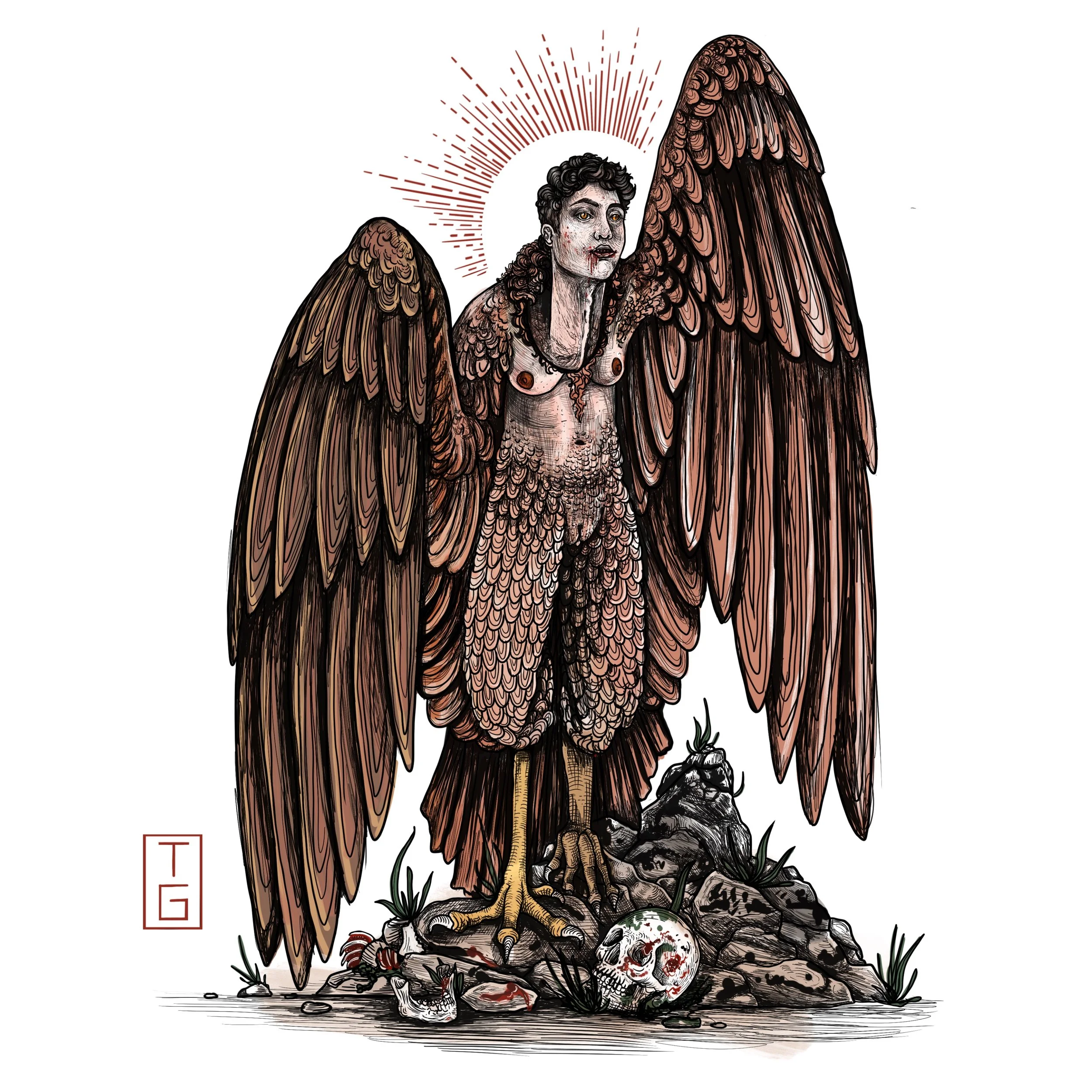 Self Portrait as Harpy
