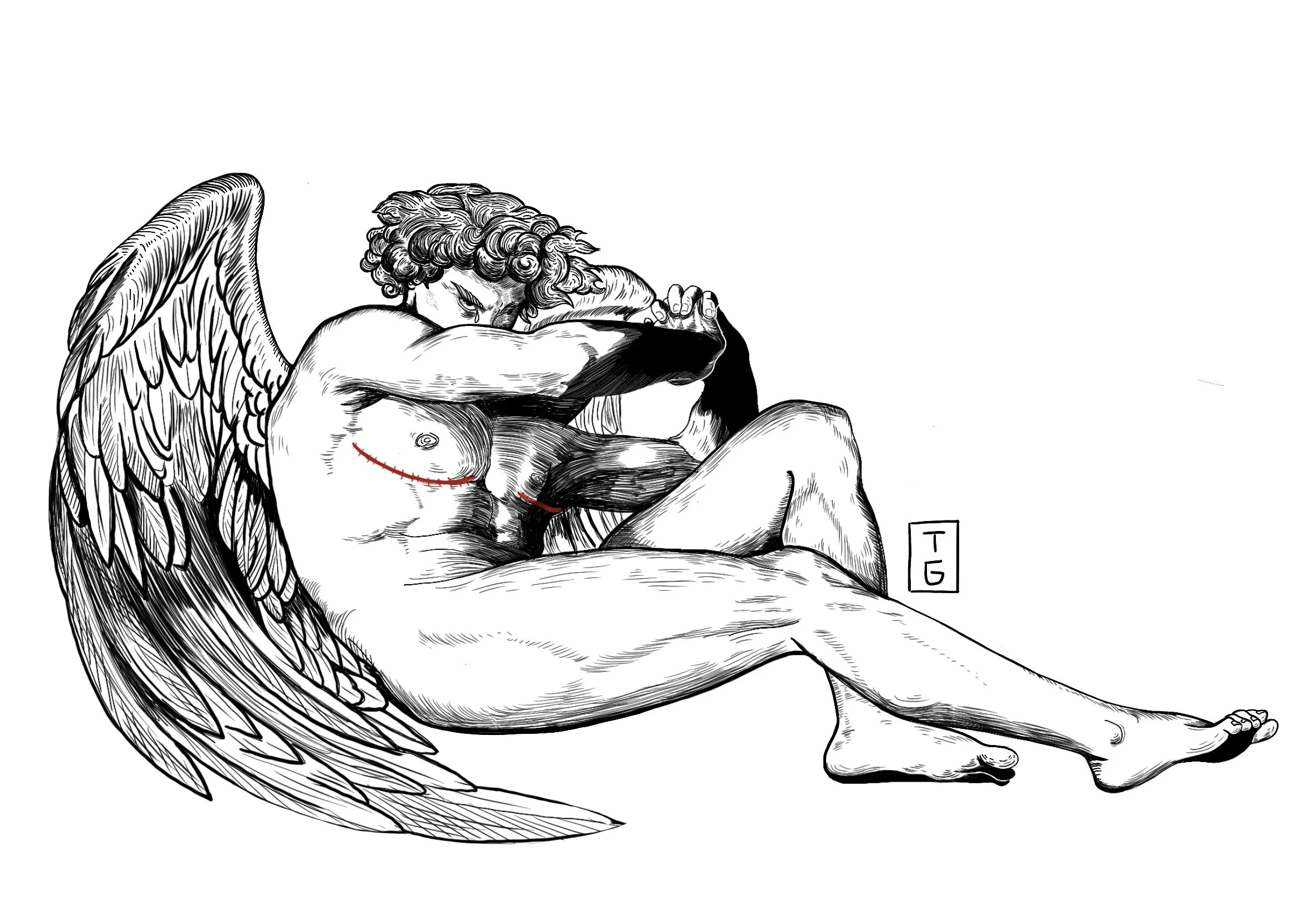Transmasc Fallen Angel