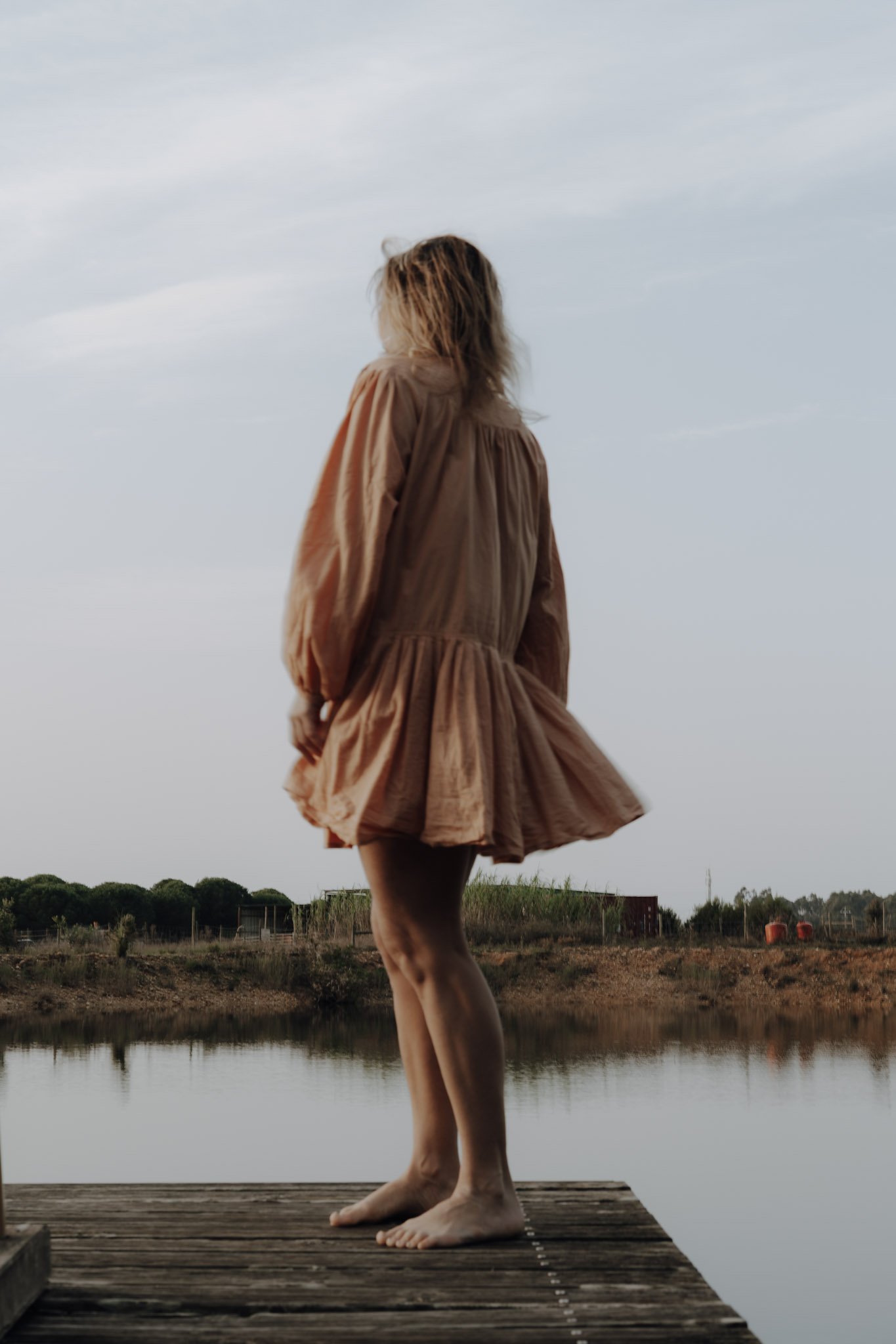 Steffi Grube standing at the water