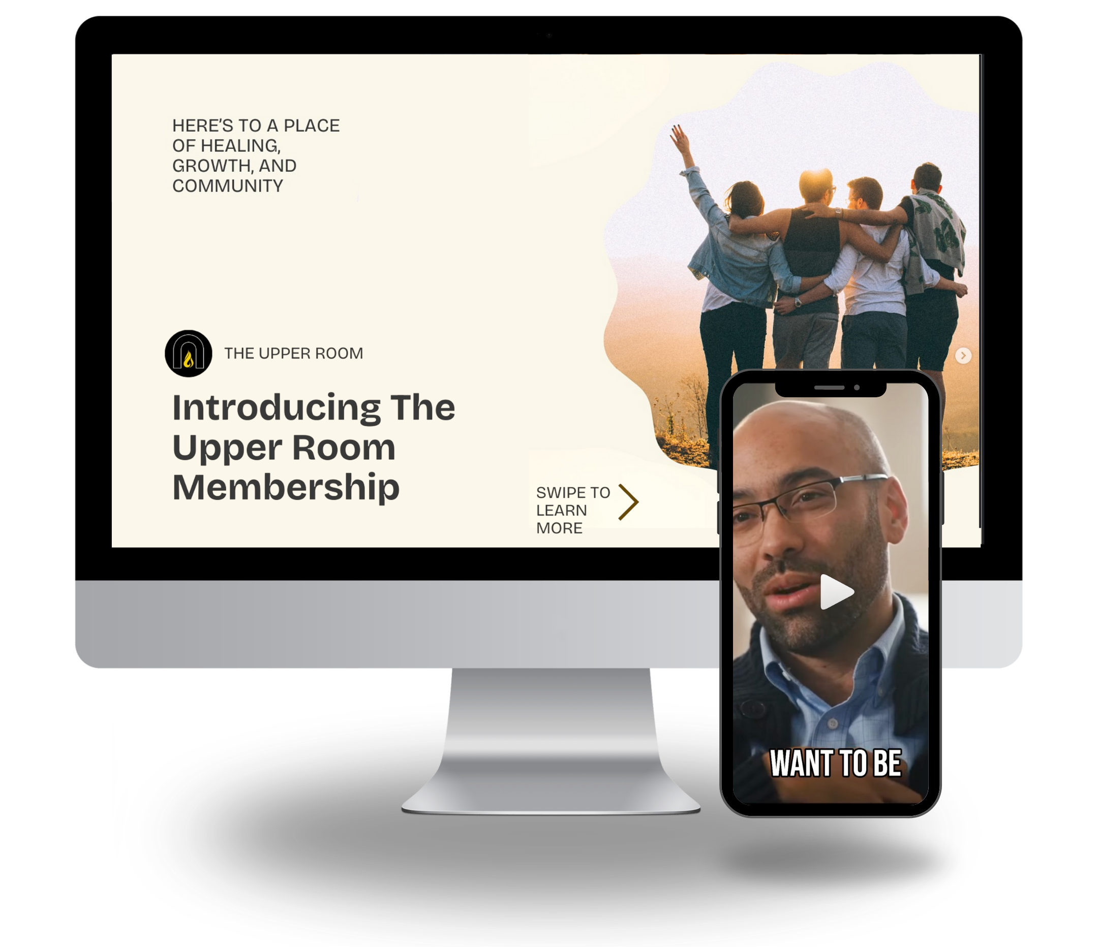 display a promotion for The Upper Room membership  | Dr Matthew Breuninger | Therapist, Catholic Speaker, Course Creator, and Author | Steubenville, OH