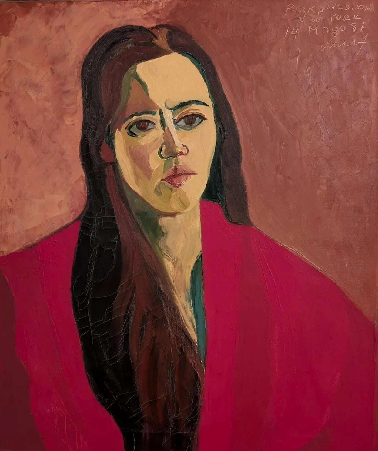 "Dora with Red Robe" / oil on canvas / 20 x 24"