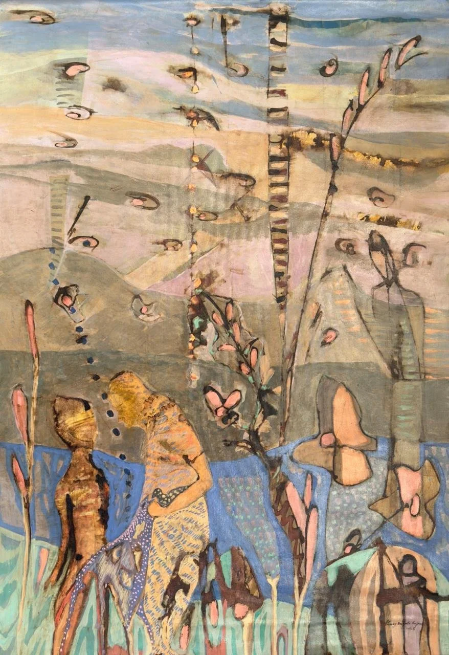 "LA OTRA ORILLA"
Acrylic on canvas / 1.50 x 1mt,  Año    2025     
