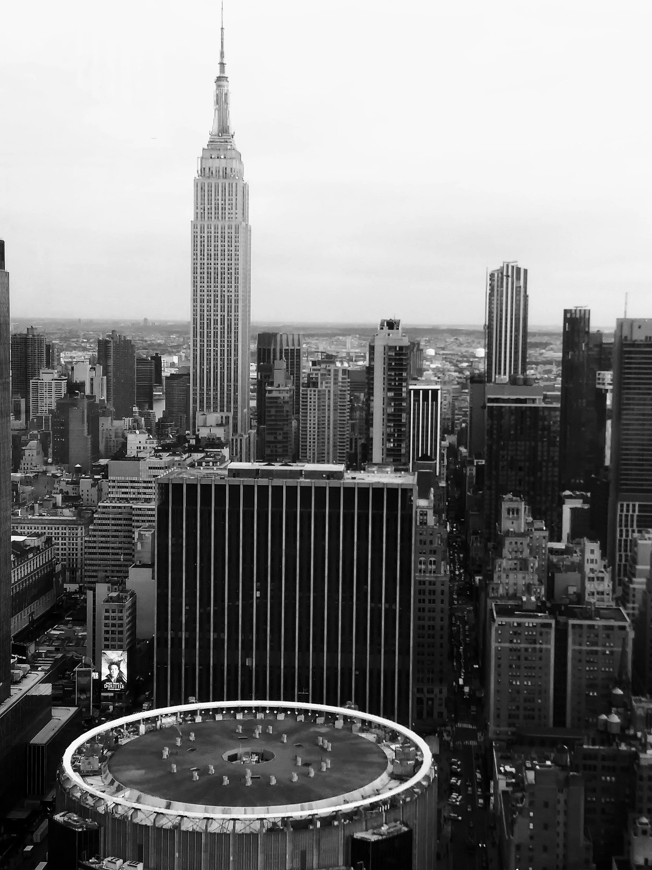 The Empire State Building and The Maddison Sq. Garden.