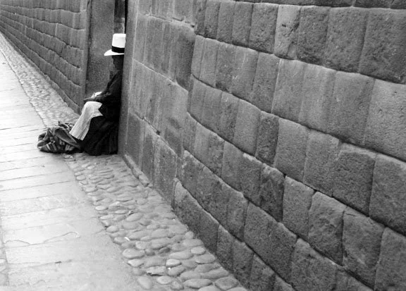 Woman in the street of Cusco