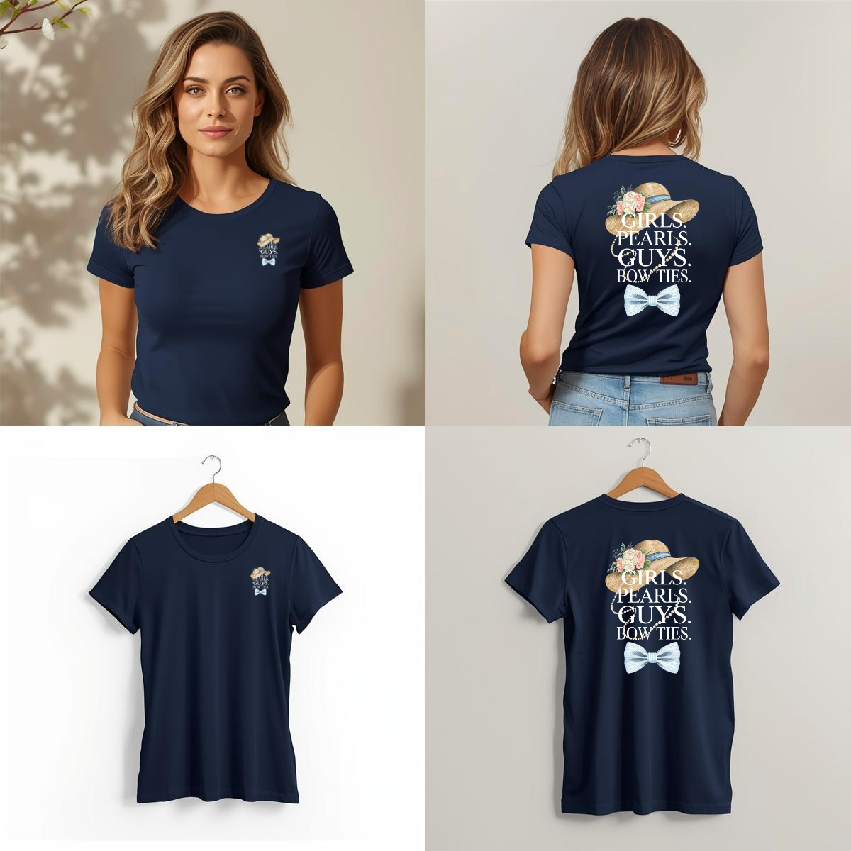 TSHM Blooms In Spring Signature Tshirt - Girls.Pearls.Guys.BowTies.