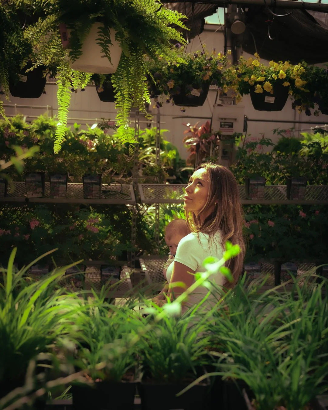 Mother and children at sunset outdoor Mother’s Day mini session golden hour