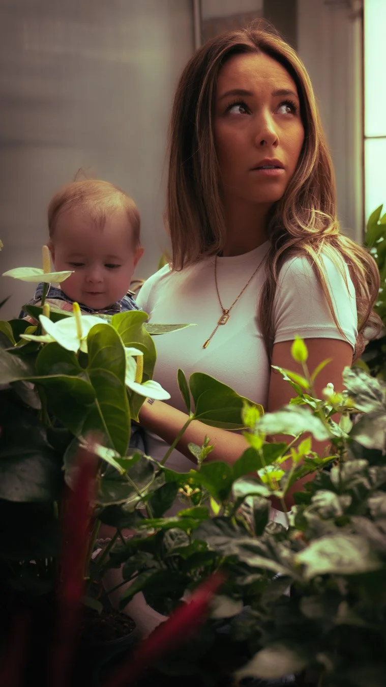 lifestyle garden centre photoshoot, mother daughter photos