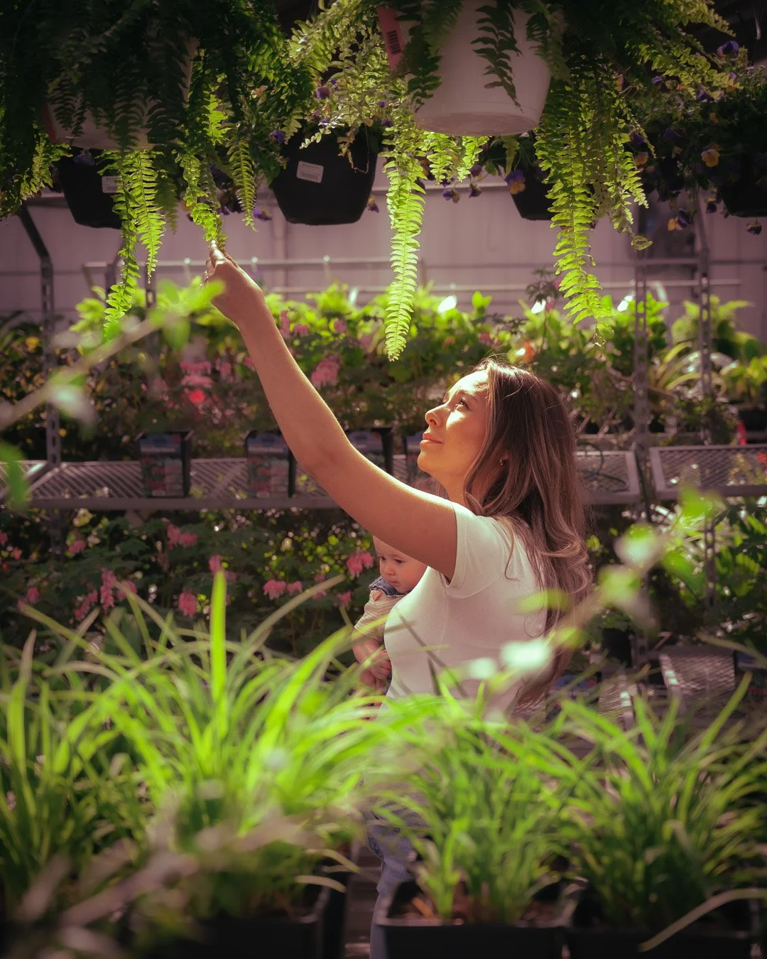 Elegant motherhood portrait of mom and baby for Mother’s Day photography session