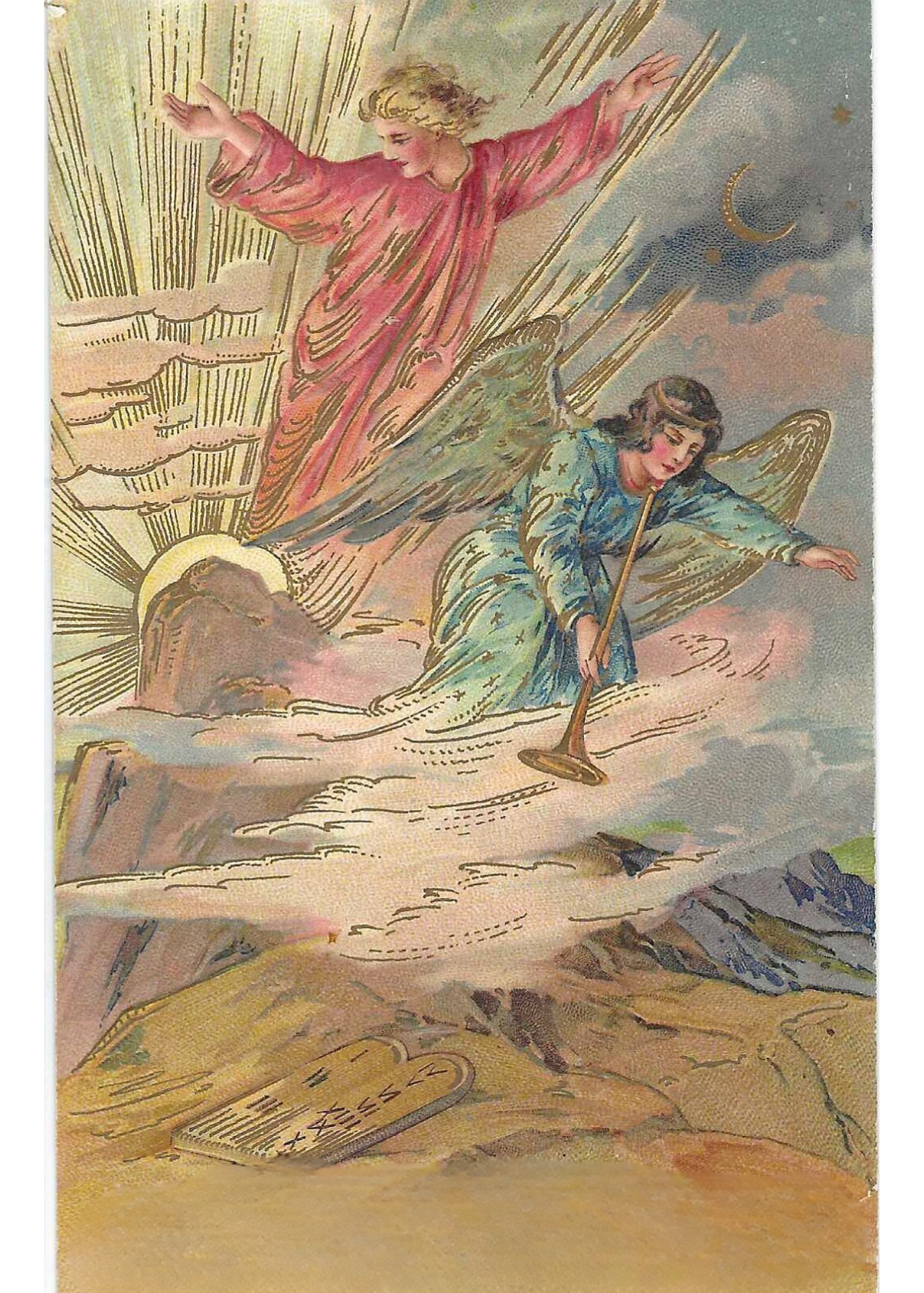 Vintage artwork of angels