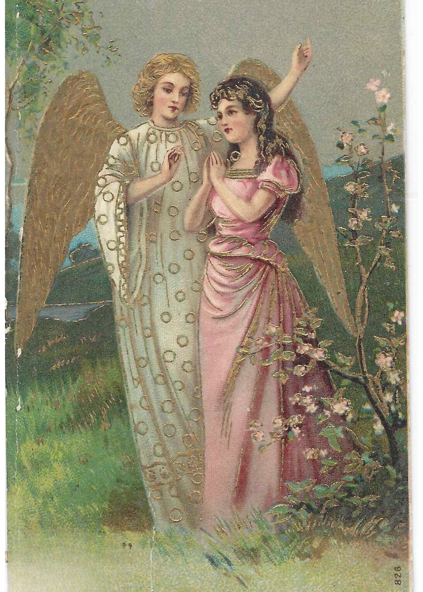 Vintage art of angels