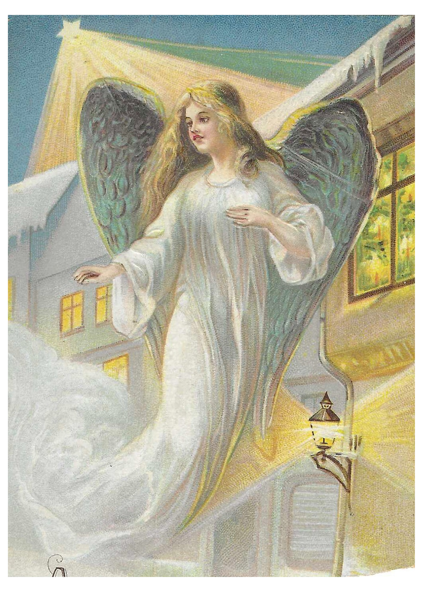Vintage art angel
