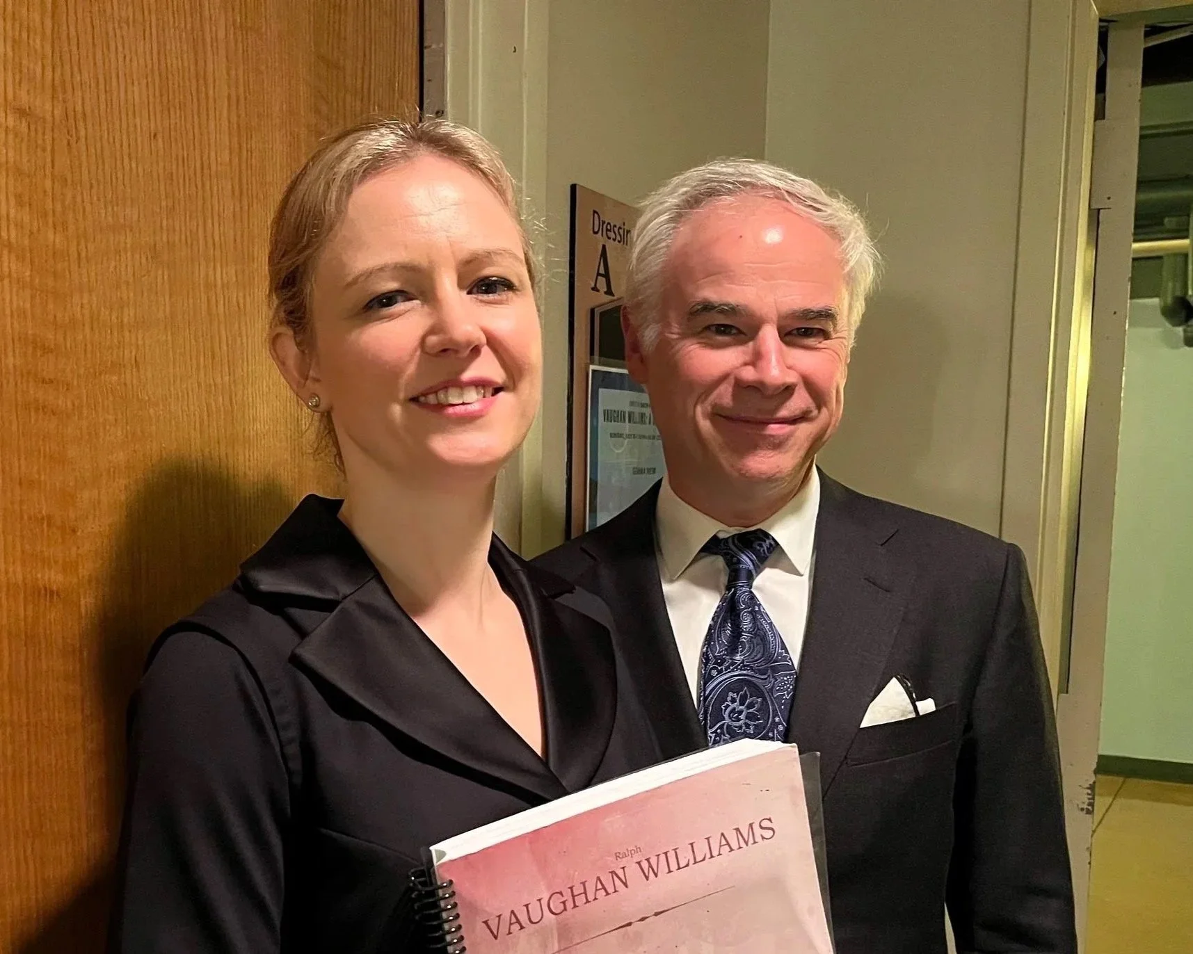 With conductor Gemma New