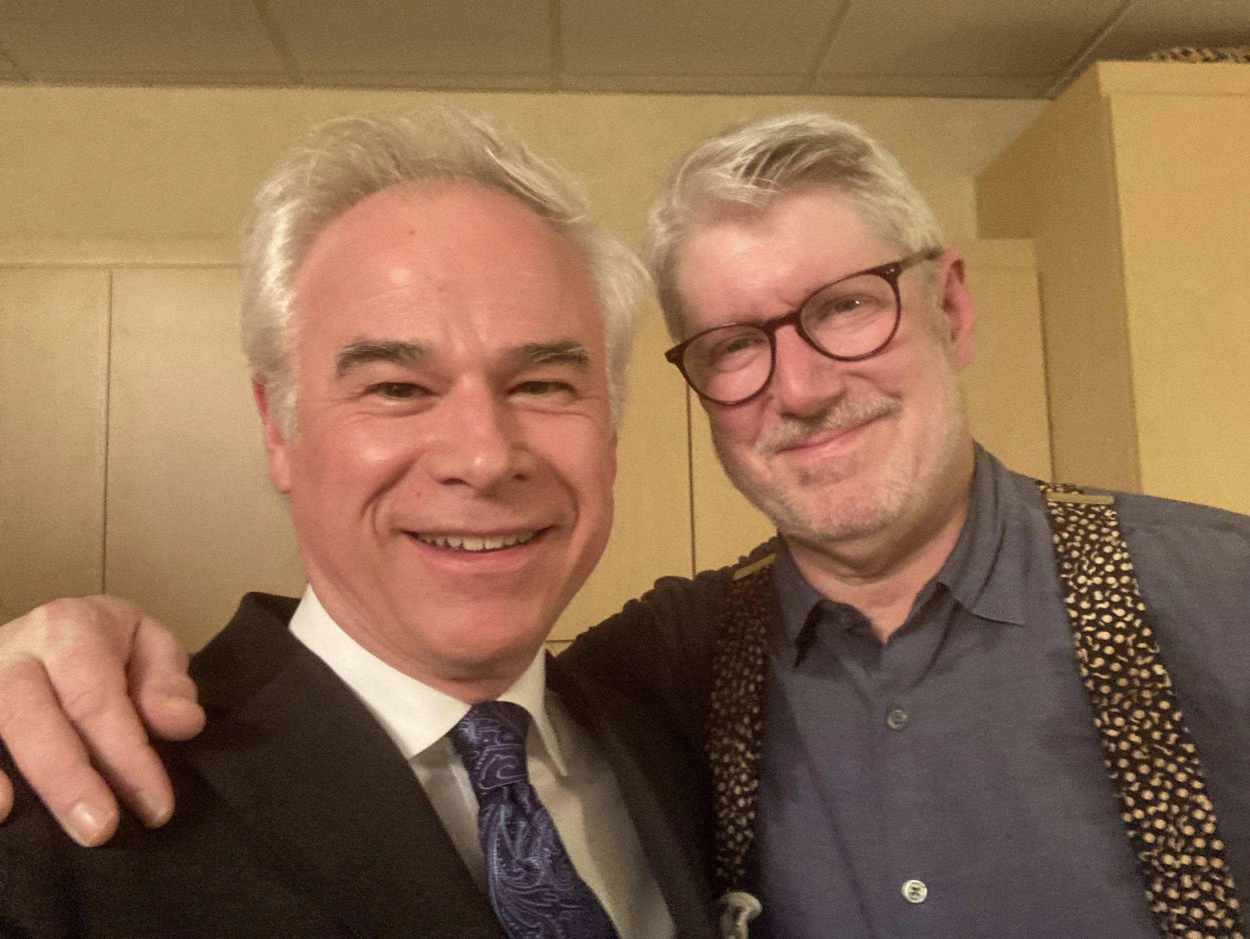 With conductor Michael Stern