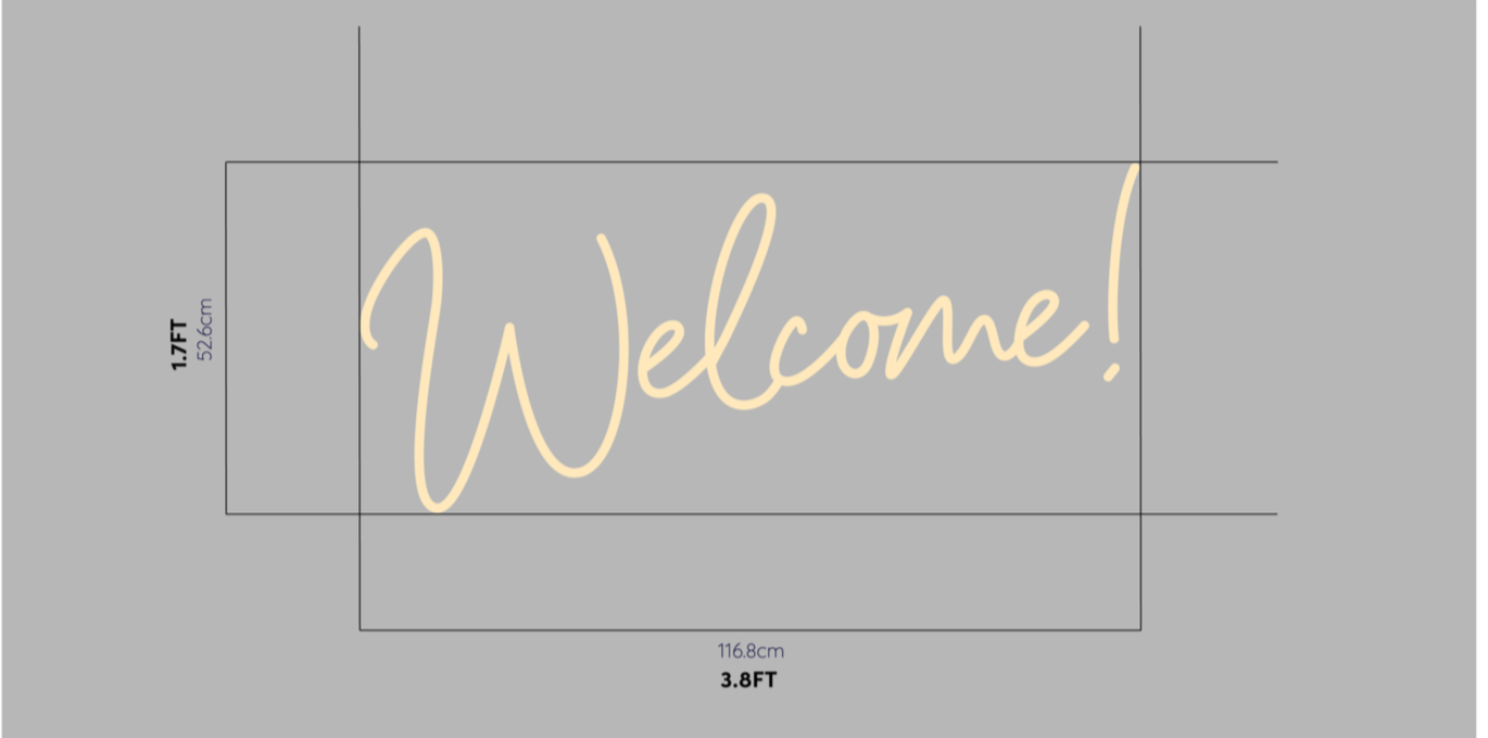 Design proof for eBay Austin faux neon wall signage showing custom script lettering layout and dimensional placement for interior environmental branding.