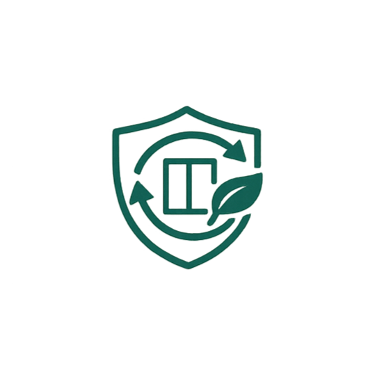 Long-lasting commercial signage and graphics icon representing durable materials designed to reduce replacement cycles and environmental impact.