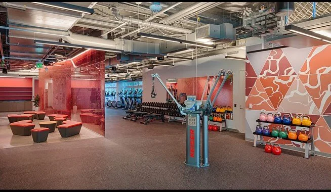 With gym views like this we&rsquo;re motivated to workout! #windowfilm #wallpaper #graphicdesign