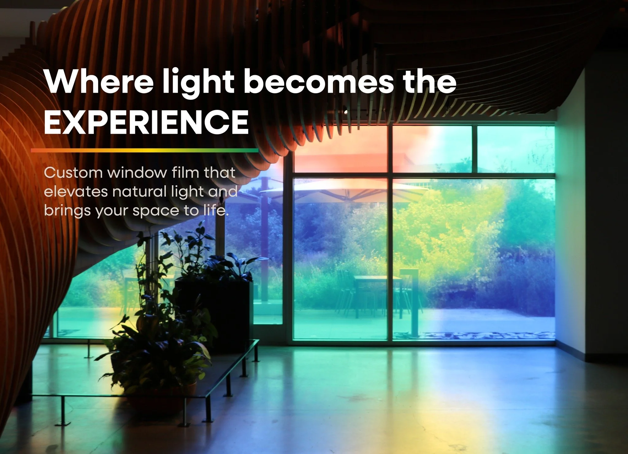 Custom window film that transforms how a space feels.

Enhancing natural light, adding privacy, and creating a more dynamic environment&mdash;without changing the structure.

#WindowFilm #ArchitecturalGraphics #EnvironmentalGraphics #CommercialInteri