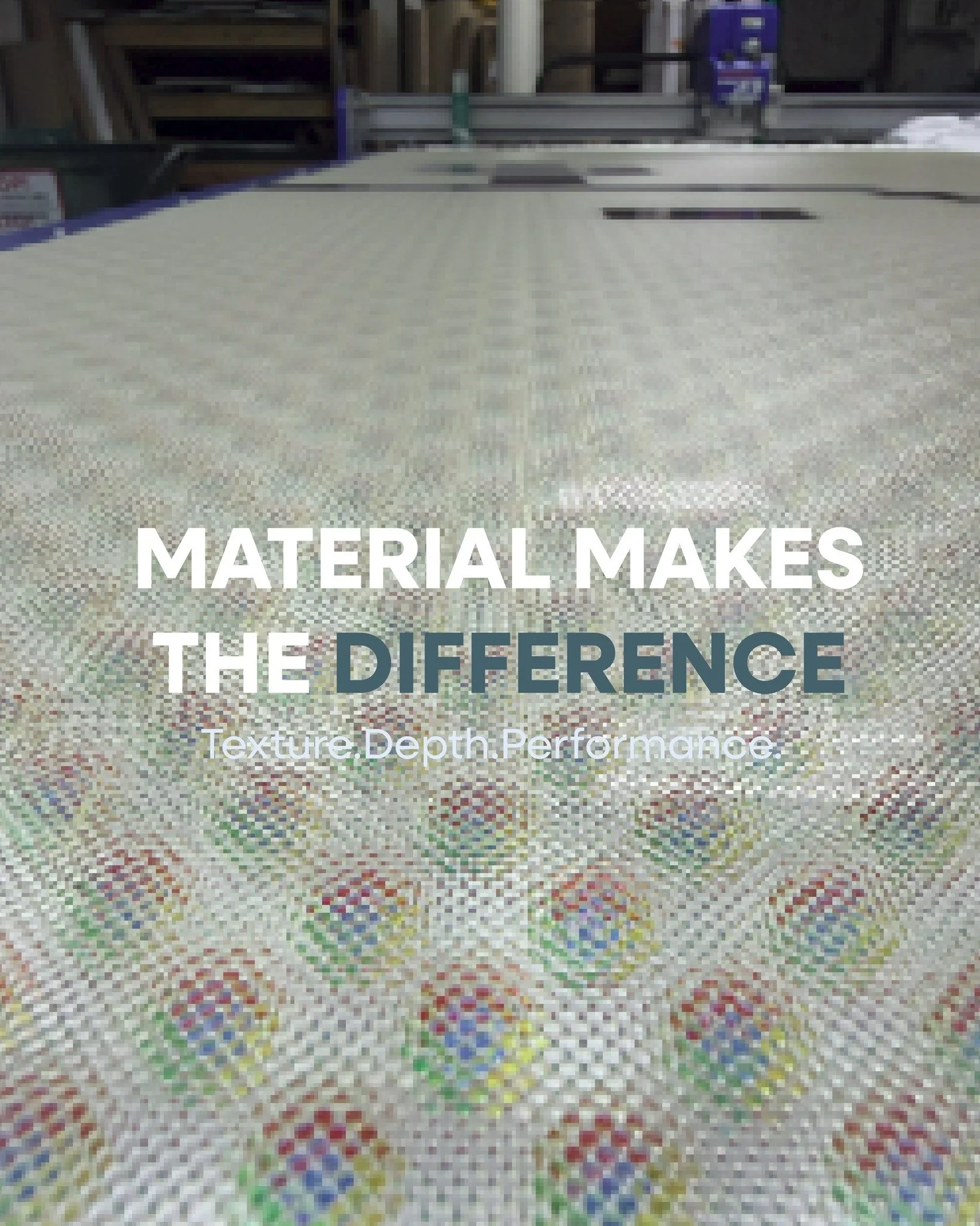 Material selection changes everything.

From texture and performance to durability and installation, every detail plays a role in how a space is experienced. These layered materials and environmental graphics are engineered not only to look impactful