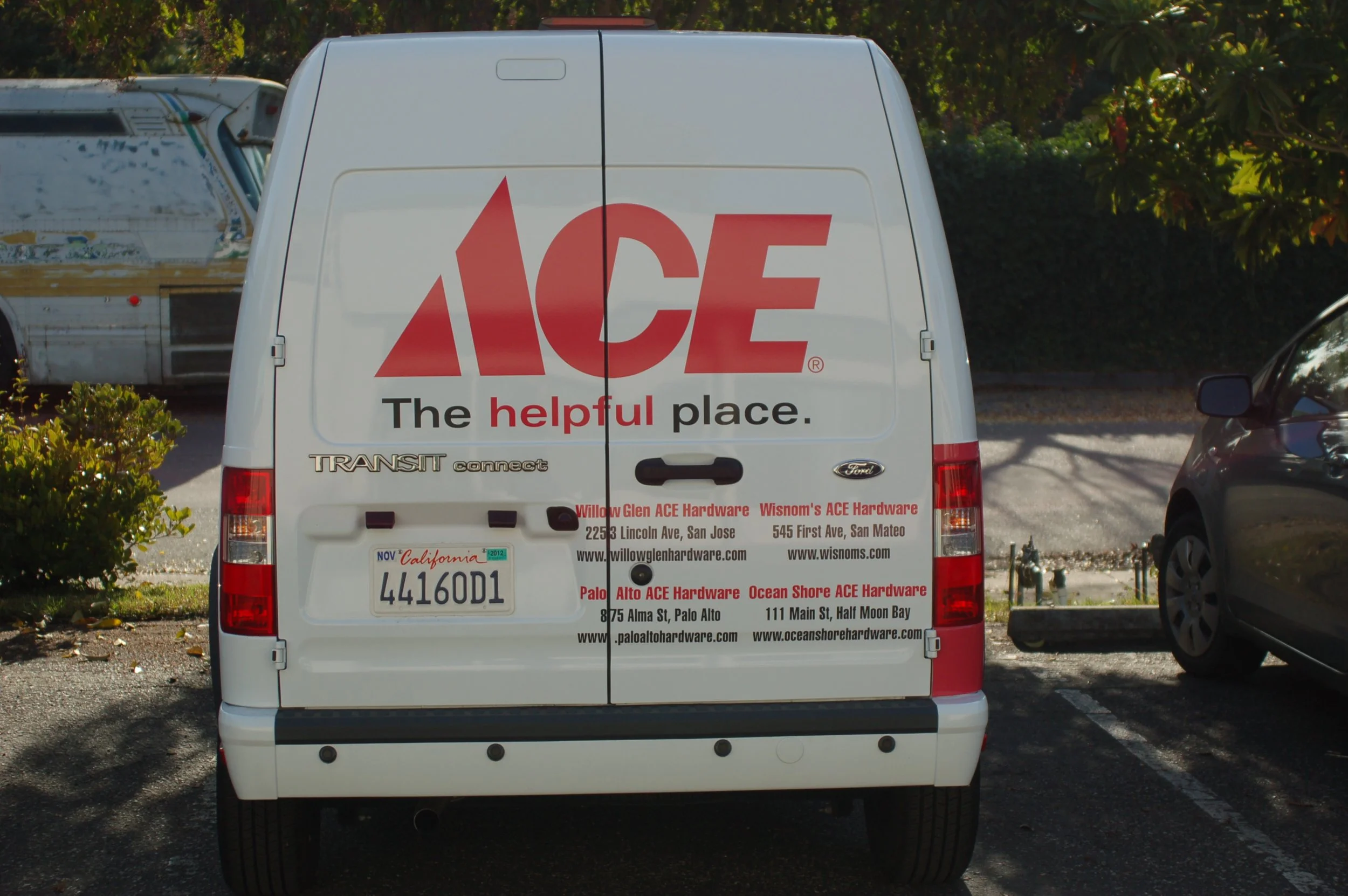 Commercial service van wrap for ACE Transit with full-color branded graphics