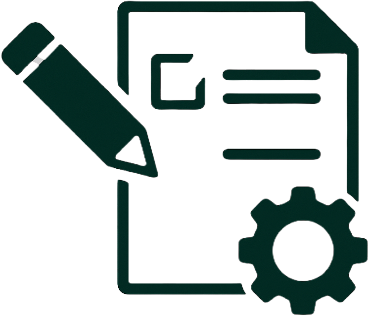 Custom fabrication icon representing design-build environmental graphics, specialty installations, and custom branded commercial projects