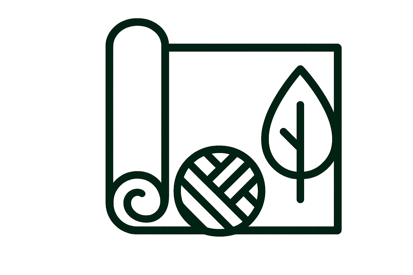 Natural fiber wallcovering made from materials like grasscloth or bamboo, providing organic texture for feature walls and biophilic commercial interior design.