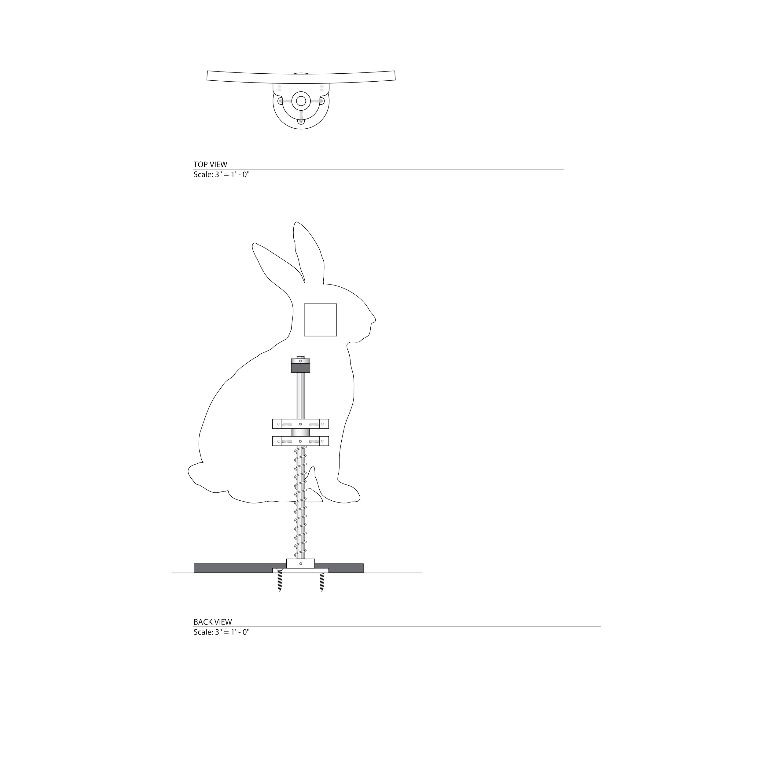 Technical shop drawing showing dimensions and installation details for UCSF Stad Center nature-inspired wallcovering.