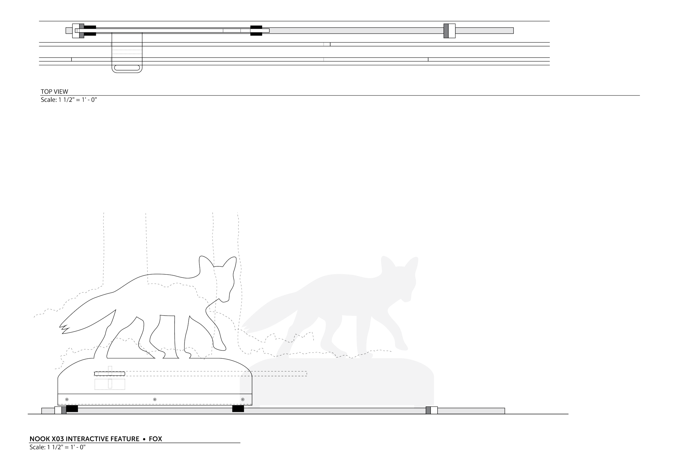 Mockup of UCSF Stad Center wallcovering with layered 3D wood elements created to test scale, materials, and visual impact in a healthcare environment.