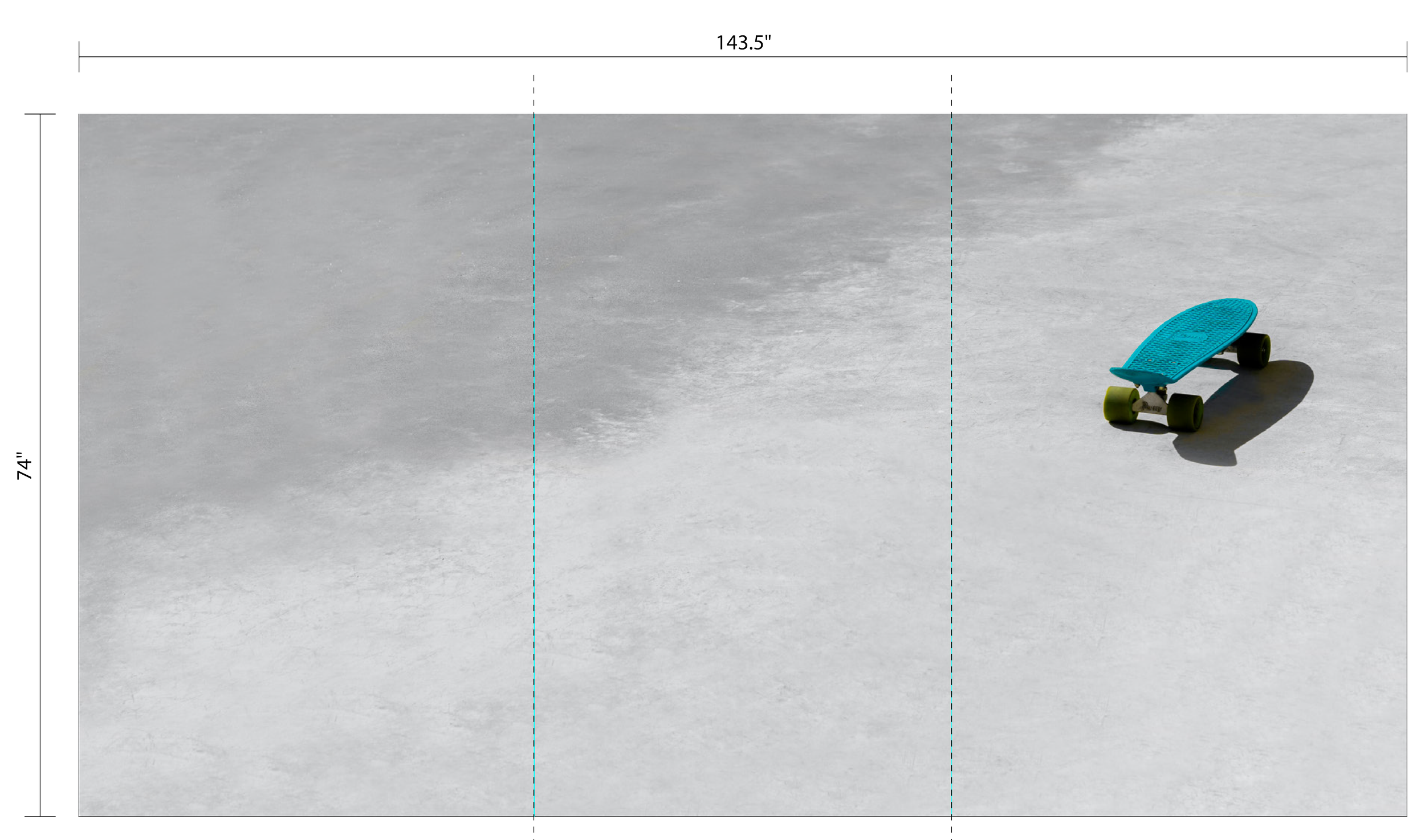 Angled detail of custom colored slat wall installation at Google Santa Cruz, highlighting depth, spacing, and dimensional craftsmanship.