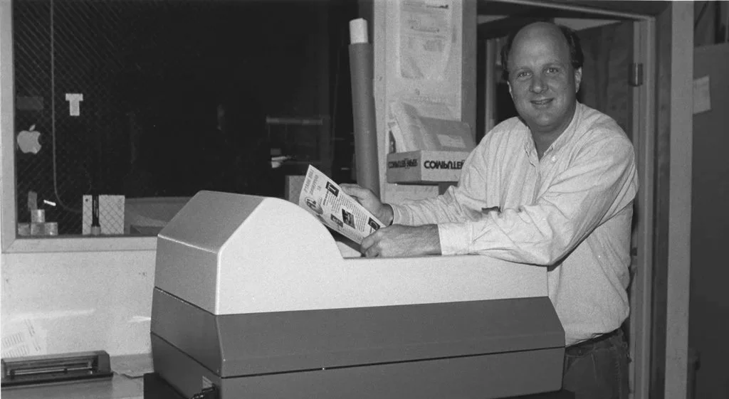 Founder of JP Digital Imaging working in the original color lab in Menlo Park, California, 1977.