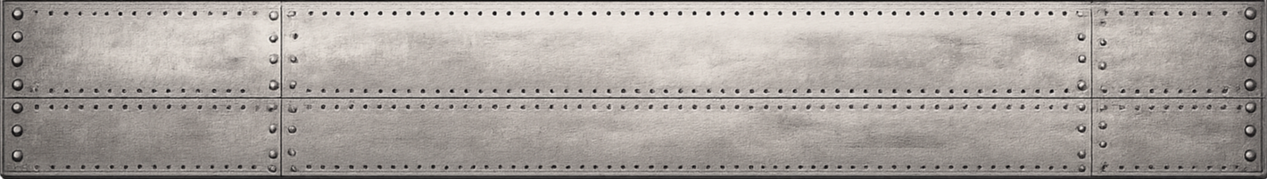 Aluminum aircraft rivet texture graphic for industrial-style wallcovering or environmental branding in commercial interior spaces.