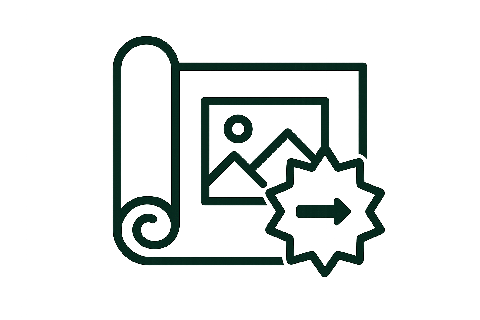 Custom digital print wallcovering with large-format graphics for branded environments, feature walls, and commercial interior storytelling.