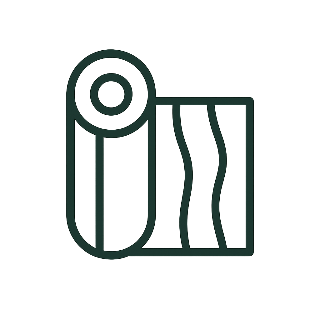 Wood-look vinyl film icon for durable wood appearance on walls and surfaces