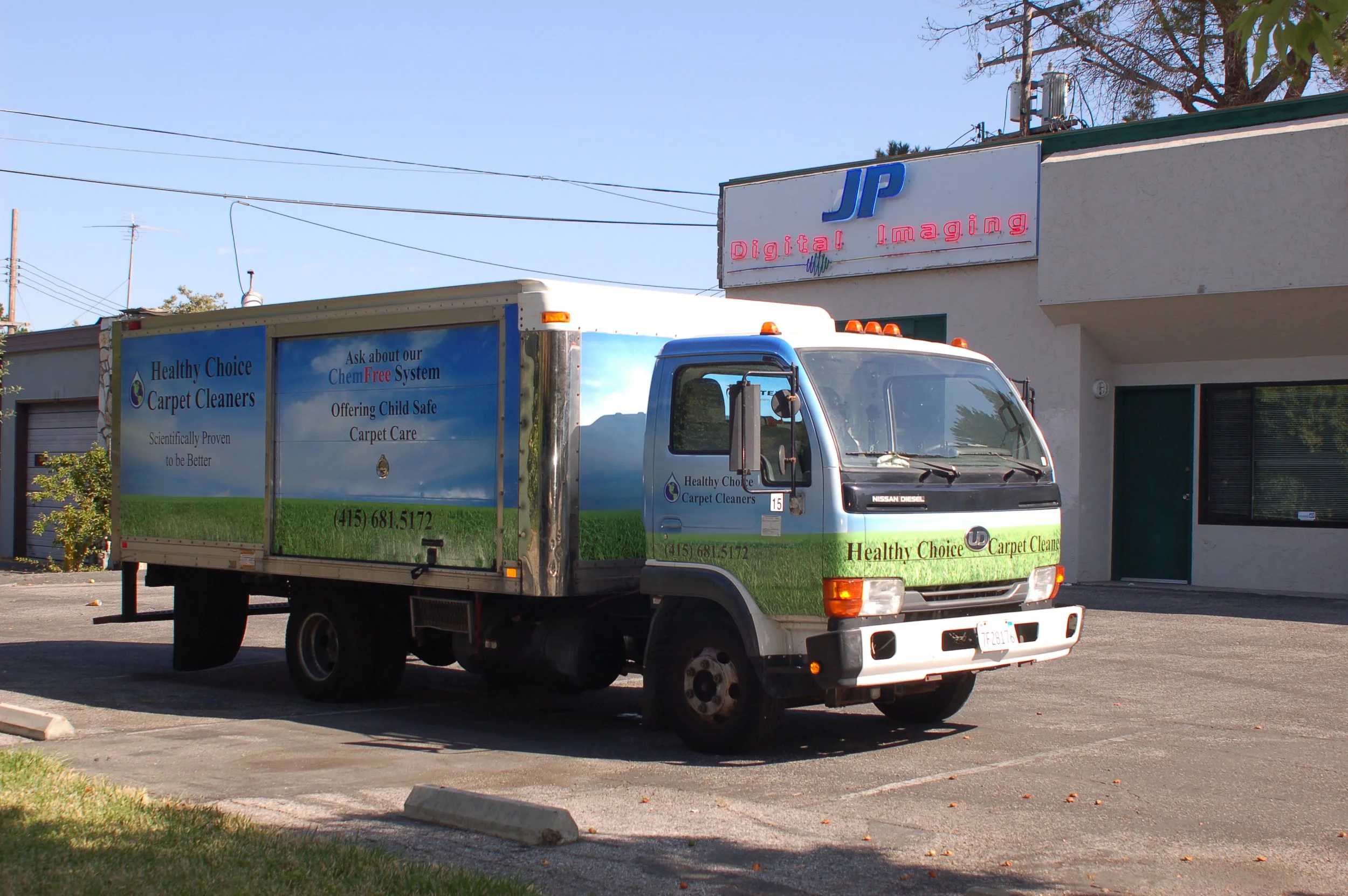 Fleet box truck wrap with company branding for mobile marketing visibility