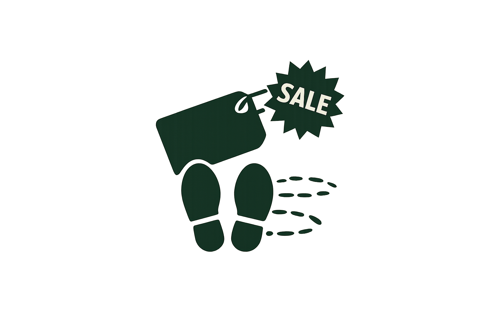 Promotional floor graphics icon representing custom commercial floor decals used for sales, campaigns, and retail marketing