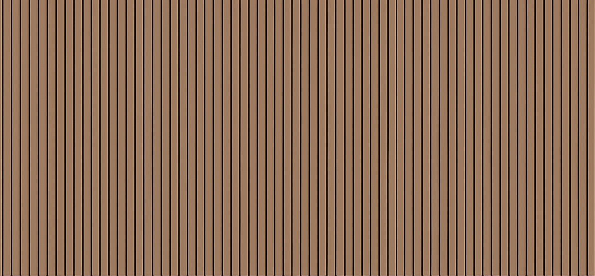 Arete felt-backed wood slat acoustic wall panels shown as a horizontal feature banner for commercial interior sound control and design.