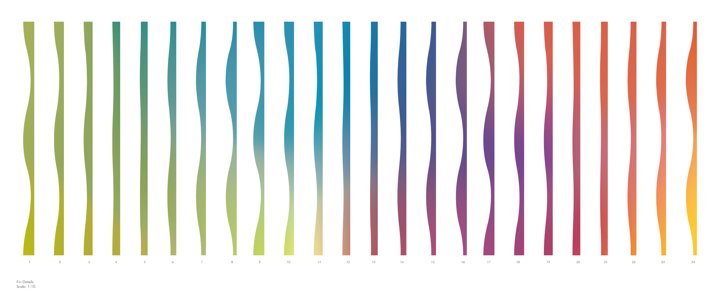 3D custom feature wall mockup with multicolor dimensional elements designed for the KPMG reception lobby in Minneapolis, Minnesota.