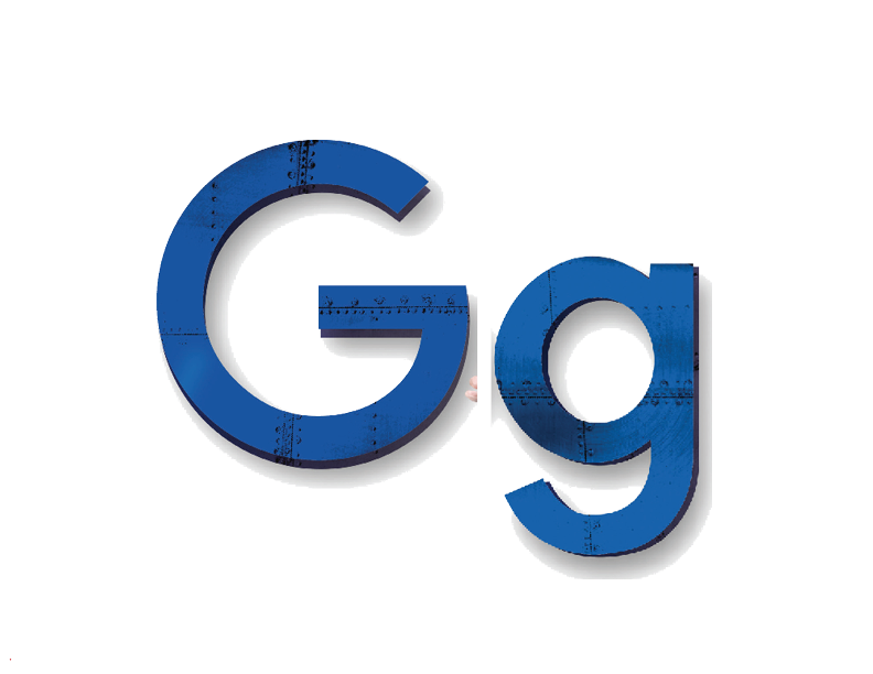 Branded dimensional Google lettering mounted on interior wall for corporate workplace environmental branding installation.