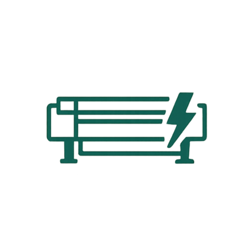 Energy-efficient wide-format printing and sustainable production icon for commercial signage and environmental graphics fabrication.