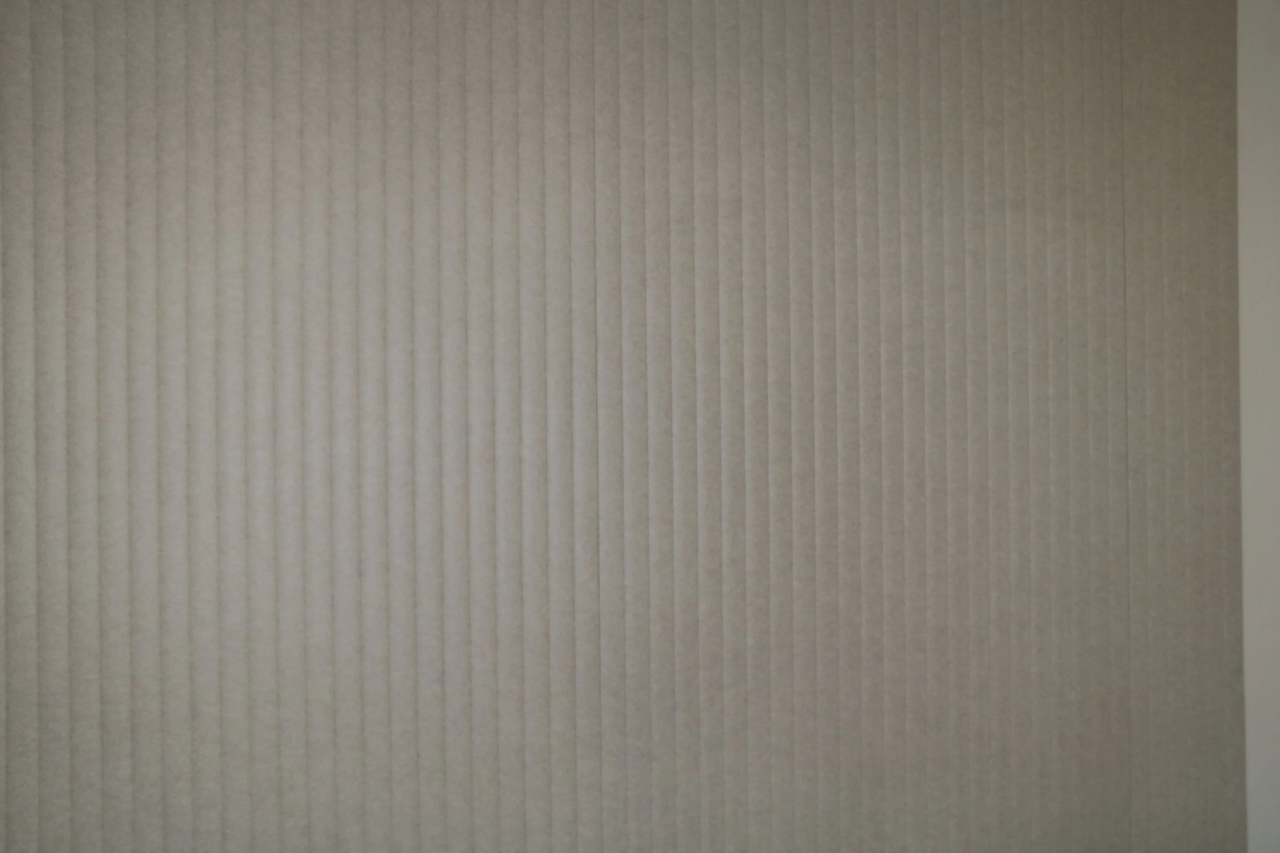 Acoufelt vertical PET acoustic wall panels in Almond installed in commercial interior for improved sound absorption and clean modern design.