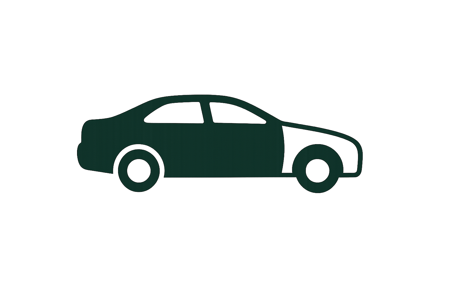 Partial vehicle wrap with targeted graphics on doors, hood, and panels for cost-effective business branding.