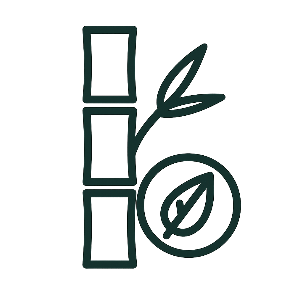 Sustainable bamboo wall panel icon for eco-friendly commercial interiors