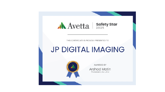 JP Digital Imaging recognized as a 2025 Avetta Safety Star for contractor safety and compliance.
