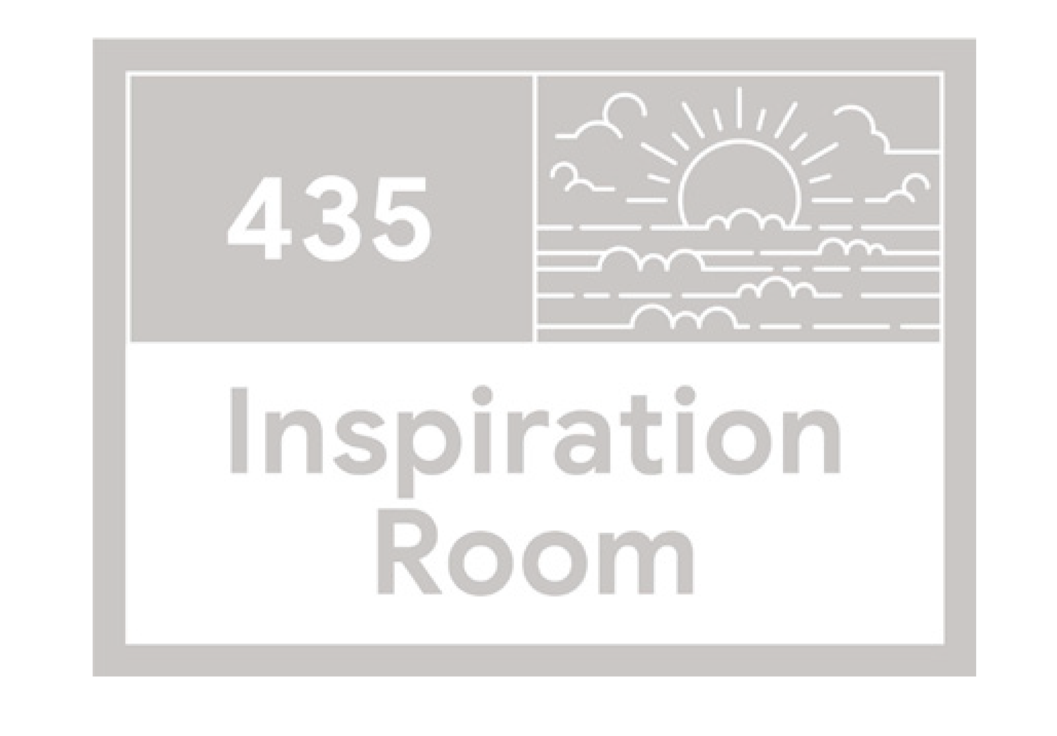 Custom conference room identification sign at Google Santa Cruz featuring clean typography and branded interior signage design.