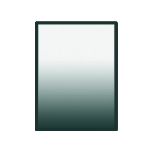 Gradient privacy window film on commercial glass providing partial privacy while maintaining natural light.