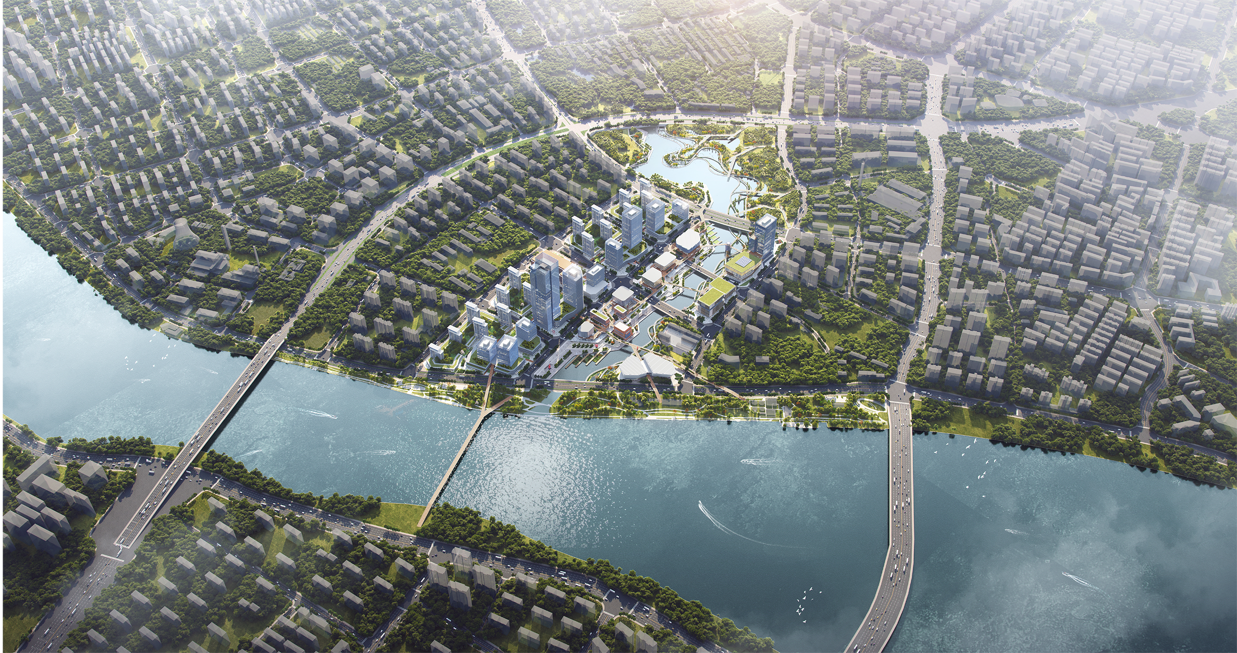 Digital Rendered of Masterplan