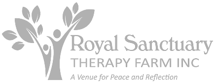 Royal Sanctuary Therapy Farm Inc logo with a tree graphic and text.